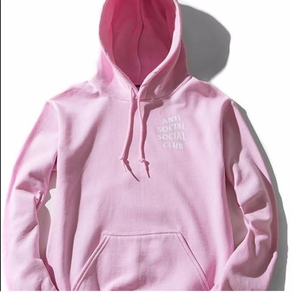 Antisocial social Club ASSC Baby Light pink hoodie